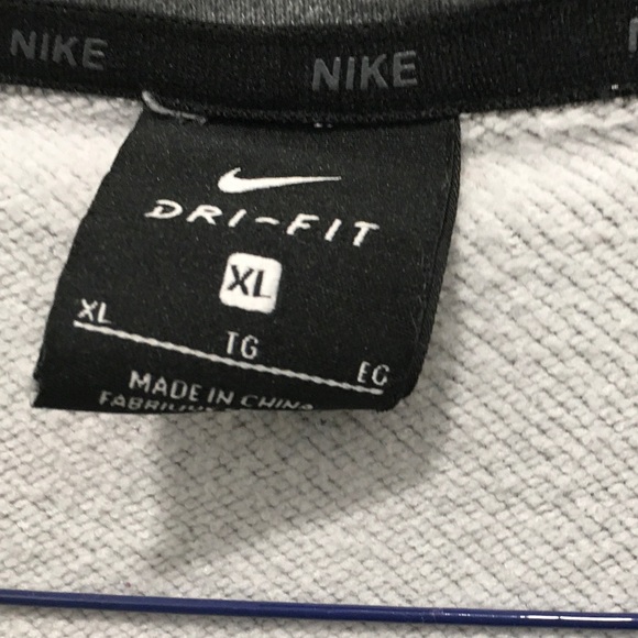 Nike Mens Quarter Zip Pullover Gray XL - Picture 2 of 5